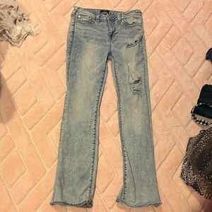 True Religion Light Wash Straight Leg Jeans